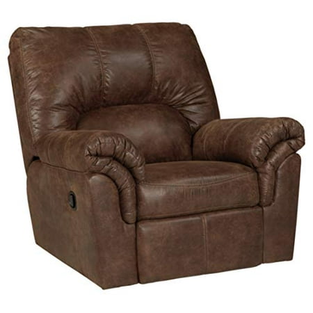 Signature Design by Ashley Coffee Brown Bladen Contemporary Plush Upholstered Rocker Recliner Pull Tab Reclining 